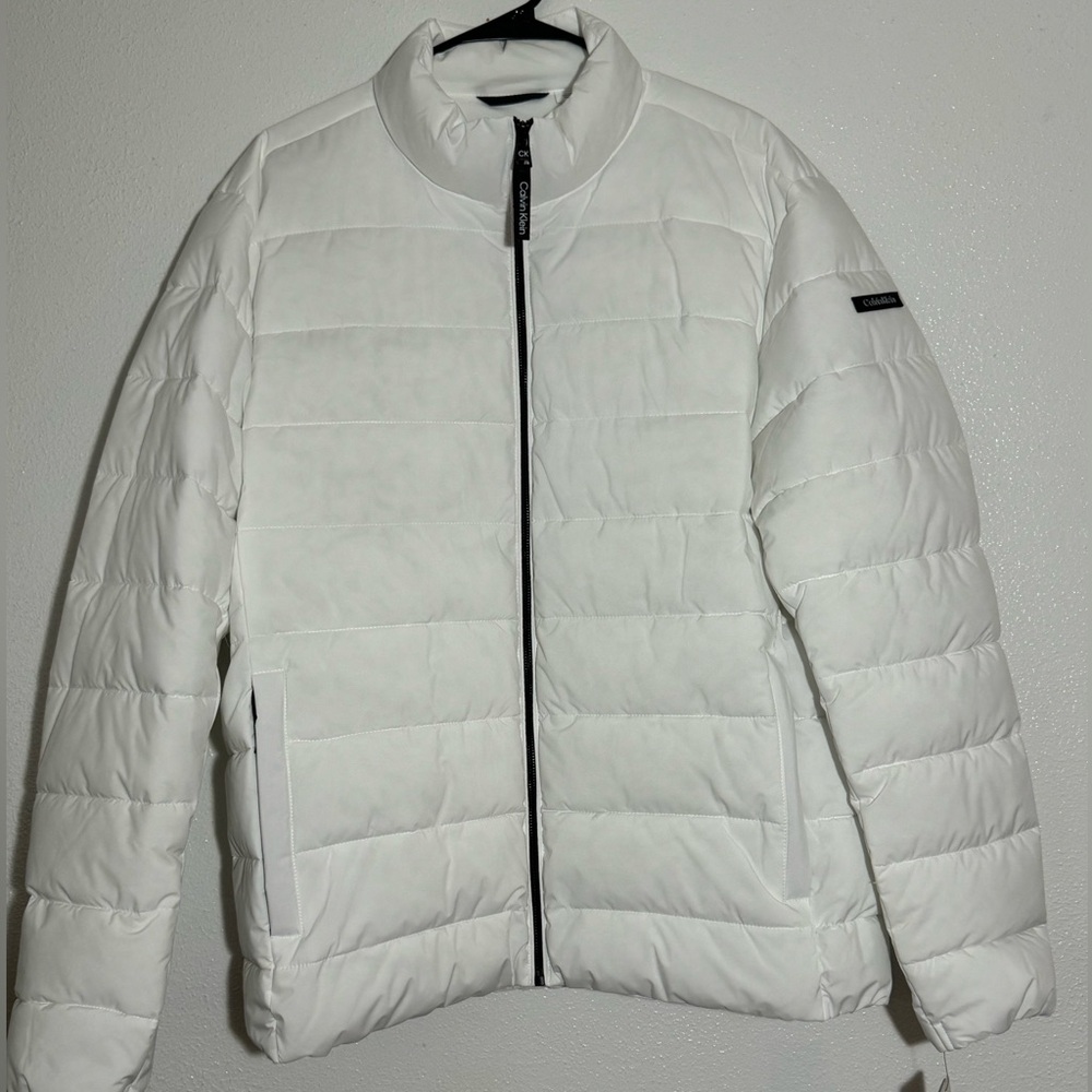 Calvin Klein, 
Men's Quilted Infinite Stretch Water-Resistant Puffer Jacket